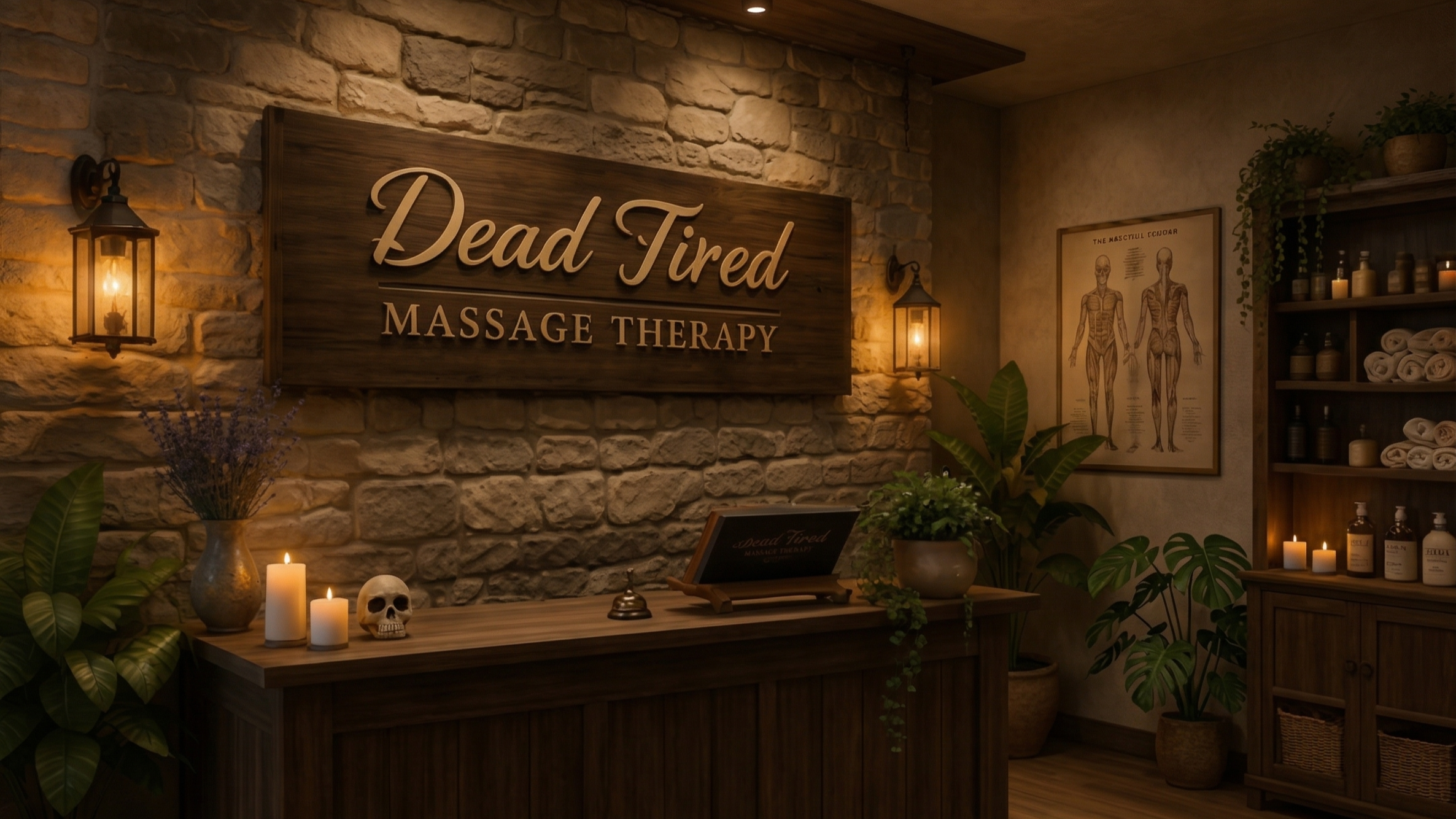 Massage therapy clinic photo featured in the home page carousel.